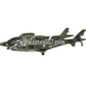 RCToy357.com - UDI RC Helicopter U801 U801A toy Parts body(Army green)