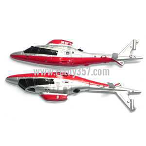 RCToy357.com - UDI RC Helicopter U801 U801A toy Parts body(Red)