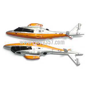RCToy357.com - UDI RC Helicopter U801 U801A toy Parts body(Yellow/White)