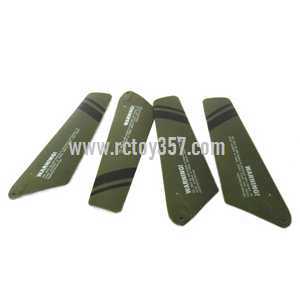 RCToy357.com - UDI RC Helicopter U801 U801A toy Parts main blades(Army green)