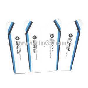 RCToy357.com - UDI RC U807 U807A toy Parts Main blades (Blue-White) - Click Image to Close