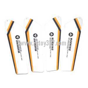 RCToy357.com - UDI RC U807 U807A toy Parts Main blades (Yellow-White)