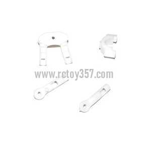 RCToy357.com - UDI RC U813 U813C toy Parts Fixed set of the tail decorative set and support bar (White) - Click Image to Close