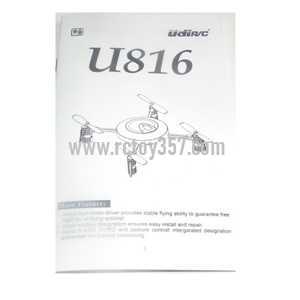 RCToy357.com - UDI RC U816 U816A toy Parts English manual book