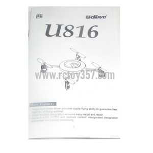 (image for) UDI RC U816 U816A toy Parts English manual book