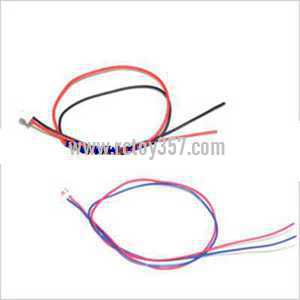 RCToy357.com - Holy Stone U818A HD+ RC Quadcopter toy Parts Wire plug (1*red-black or 1*red-blue)