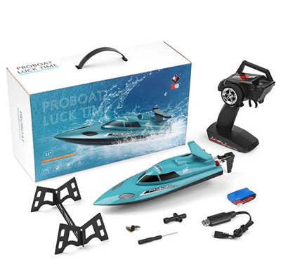 RCToy357.com - Wltoys WL911-A 2.4G RC Boat Speed 21Km/h 370 Motor Simulate The Shape Of A Speedboat For Pools And Lake Toys Kids Gift