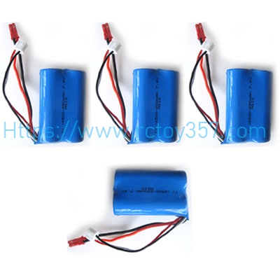 RCToy357.com - 16500 7.4V 850mAh Battery 4 pcs WLtoys WL911-A RC Boat Spare Parts