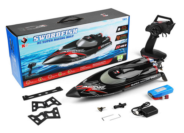 RCToy357.com - Wltoys WL916 RTR 2.4G Brushless RC Boat Fast 60km/h High Speed Vehicles w/ LED Light Water Cooling System