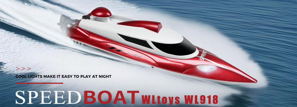 WLtoys Wl918 High Speed RC Boat 35km/h Remote Control Speed Racing Boats 2.4GHz Capsize Low Battery Alarm RC Boat Toy Kids Gift