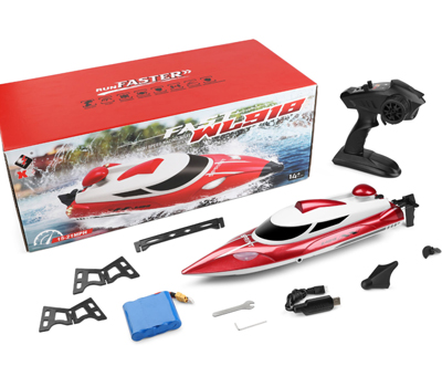 (image for) WLtoys Wl918 High Speed RC Boat 35km/h Remote Control Speed Racing Boats 2.4GHz Capsize Low Battery Alarm RC Boat Toy Kids Gift