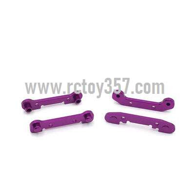 RCToy357.com - Front+Rear swing arm reinforcement piece assembly[wltoys-124019-1835]Purple WLtoys 124019 RC Car spare parts - Click Image to Close