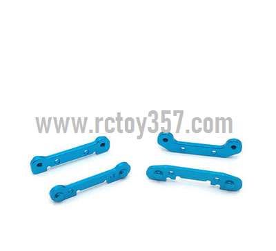 RCToy357.com - Front+Rear swing arm reinforcement piece assembly[wltoys-124019-1835]Blue WLtoys 124019 RC Car spare parts