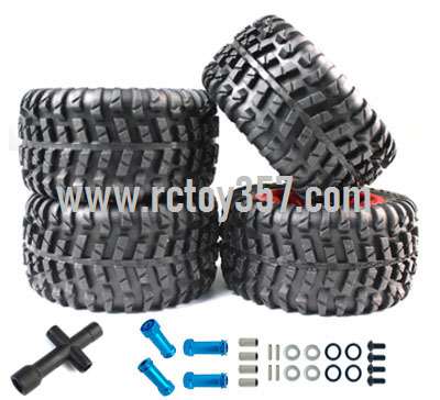 RCToy357.com - Upgrade modified tire set cool running version Red WLtoys 124019 RC Car spare parts