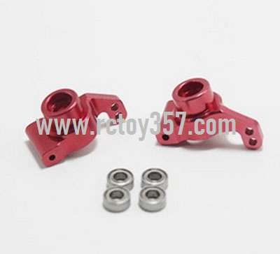 RCToy357.com - Upgrade metal Rear wheel seat group[wltoys-124019-1252]Red WLtoys 124019 RC Car spare parts
