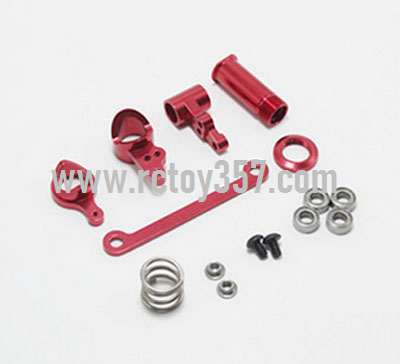 RCToy357.com - Upgrade metal Steering clutch assembly[wltoys-124019-1268]Red WLtoys 124019 RC Car spare parts