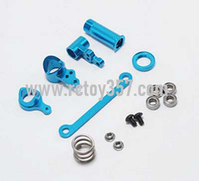 RCToy357.com - Upgrade metal Steering clutch assembly[wltoys-124019-1268]Blue WLtoys 124019 RC Car spare parts