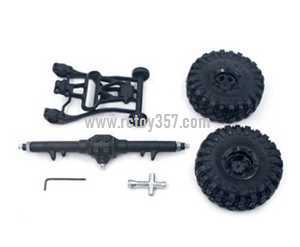 RCToy357.com - Wltoys 12428 RC Car toy Parts Rear Axle+Rear Differntial Gear Group[Assemble well]+Wheels wrench+Screw wrench+Rear anti-collision frame+Screw set+Wheels
