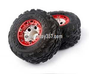 RCToy357.com - Wltoys 12428 RC Car toy Parts Left Right 100mm Increase Widening tire component 4pcs [red]