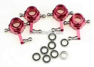 RCToy357.com - Wltoys A212 RC Car toy Parts Upgrade 2pcs Left steering cup + 2pcs Right steering cup + 8pcs Bearing