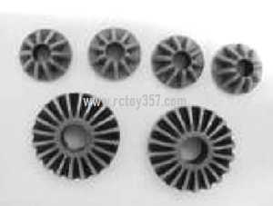 RCToy357.com - Wltoys A929 RC Car toy Parts Differential asteroid gear 4pcs + differential large planetary gear 2pcs A929-107 - Click Image to Close