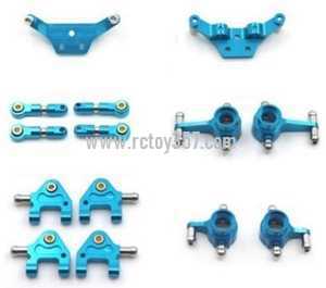 RCToy357.com - Wltoys K969 RC Car toy Parts Upgrade Metal Full Set [Blue]