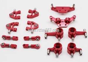 RCToy357.com - Wltoys K989 RC Car toy Parts Upgrade Metal Full Set [Red]