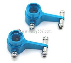 RCToy357.com - Wltoys K989 RC Car toy Parts Front left steering cup + front right steering cup [Blue]