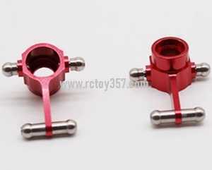 RCToy357.com - Wltoys K969 RC Car toy Parts Front left steering cup + front right steering cup [Red]
