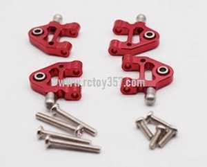 RCToy357.com - Wltoys K969 RC Car toy Parts Upgrade metal Lower swing arm A + lower swing arm B [Red]