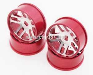 RCToy357.com - Wltoys K969 RC Car toy Parts Upgrade metal Rally off-road wheels [Red]