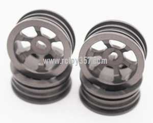 RCToy357.com - Wltoys K989 RC Car toy Parts Upgrade metal Rally off-road wheels [Silver gray]