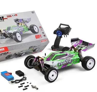 (image for) Wltoys 104002 RTR 1/10 2.4G 4WD 60km/h Brushless RC Car Metal Chassis High Speed Racing Vehicles Off-Road Climbing Truck