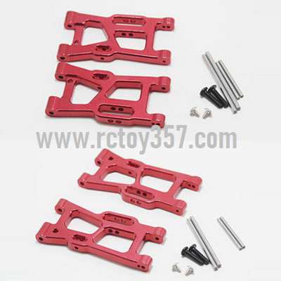 RCToy357.com - Metal upgrade Front swing arm + rear swing arm[144001-1250]Red WLtoys 144001 RC Car spare parts