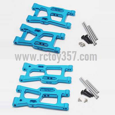 RCToy357.com - Metal upgrade Front swing arm + rear swing arm[144001-1250]Blue WLtoys 144001 RC Car spare parts - Click Image to Close