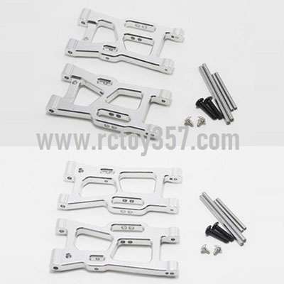 RCToy357.com - Metal upgrade Front swing arm + rear swing arm[144001-1250]Silver WLtoys 144001 RC Car spare parts - Click Image to Close