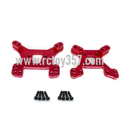 RCToy357.com - Metal upgrade Front shock absorber + rear shock absorber[144001-1302]Red WLtoys 144001 RC Car spare parts