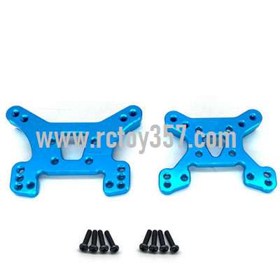 RCToy357.com - Metal upgrade Front shock absorber + rear shock absorber[144001-1302]Blue WLtoys 144001 RC Car spare parts