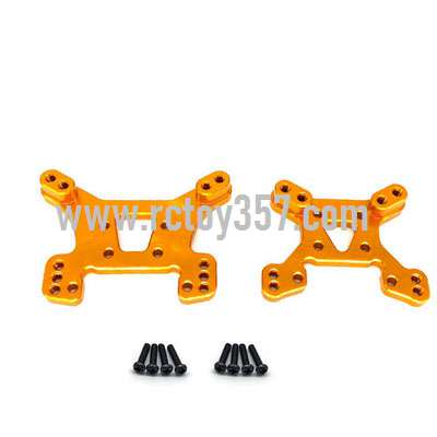 RCToy357.com - Metal upgrade Front shock absorber + rear shock absorber[144001-1302]Yellow WLtoys 144001 RC Car spare parts