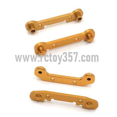 RCToy357.com - Front swing arm reinforcement sheet assembly + Back swing arm reinforcement[144001-1305+1306]Yellow WLtoys 144001 RC Car spare parts