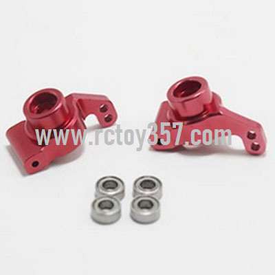 RCToy357.com - Metal upgrade Rear wheel seat left + rear wheel seat right[144001-1252]Red WLtoys 144001 RC Car spare parts