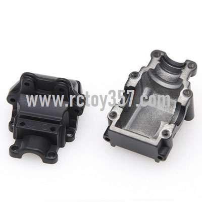 RCToy357.com - Metal upgrade Gearbox upper cover + gearbox lower cover[144001-1254]Black WLtoys 144001 RC Car spare parts