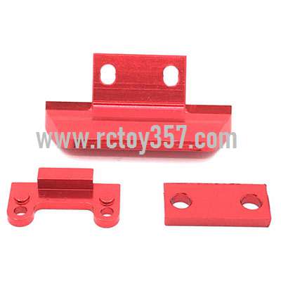 RCToy357.com - Metal upgrade Rear gearbox pressing parts + front anti-collision parts + anti-roll bar pressing parts[144001-1257]Red WLtoys 144001 RC Car spare parts