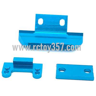 RCToy357.com - Metal upgrade Rear gearbox pressing parts + front anti-collision parts + anti-roll bar pressing parts[144001-1257]Blue WLtoys 144001 RC Car spare parts