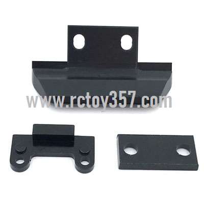 RCToy357.com - Metal upgrade Rear gearbox pressing parts + front anti-collision parts + anti-roll bar pressing parts[144001-1257]Black WLtoys 144001 RC Car spare parts