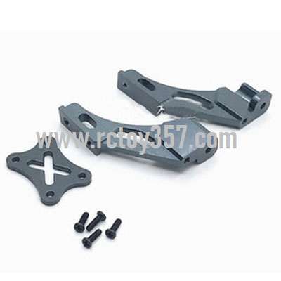 RCToy357.com - Metal upgrade Rear wing fixing part right + tail fixing part left + tail pressing part[144001-1258]Silver gray WLtoys 144001 RC Car spare parts - Click Image to Close
