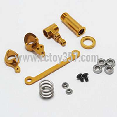 RCToy357.com - Metal upgrade Steering clutch assembly[144001-1268]Yellow WLtoys 144001 RC Car spare parts