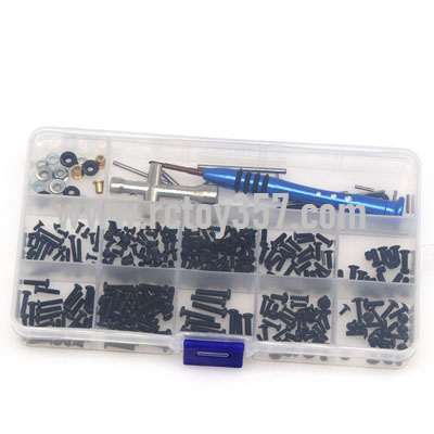 Screw box + whole car screw + installation tool + swing arm pin + flange sleeve WLtoys 144001 RC Car spare parts (image for) Screw box + whole car screw + installation tool + swing arm pin + flange sleeve WLtoys 144001 RC Car spare parts