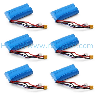 7.4V 1200mAh Battery 6pcs WLtoys 14800 RC Car Spare Parts (image for) 7.4V 1200mAh Battery 6pcs WLtoys 14800 RC Car Spare Parts