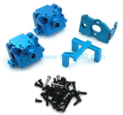 (image for) Upgrade metal wave box motor base rudder engine base Red/Sky Blue/Silvery/Golden/Grey WLtoys 284161 RC Car Spare Parts